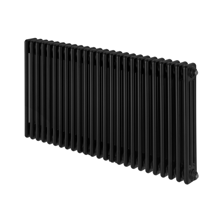 Grzejnik żeberkowy poziomy retro Column Line CL3E-575x1145-D50L/P czarny