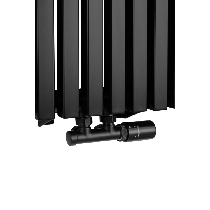 Grzejnik dekoracyjny hybrydowy Nomad ND2E 1800x360 czarny SQUARE