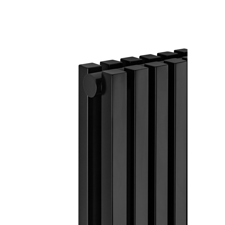 Grzejnik dekoracyjny hybrydowy Nomad ND2E 1800x360 czarny SQUARE