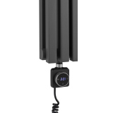 Grzejnik dekoracyjny hybrydowy Nomad ND2E 1800x450 grafit SQUARE