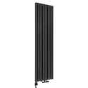 Grzejnik dekoracyjny hybrydowy Concert 1800x530 grafit SQUARE