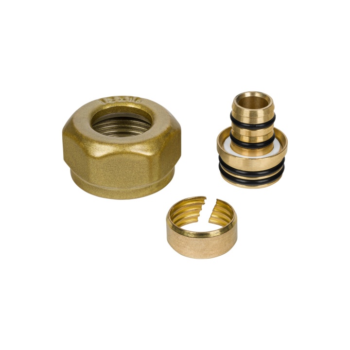 Złączka zaciskowa GW 3/4 x PEX16x2 złoty C84
