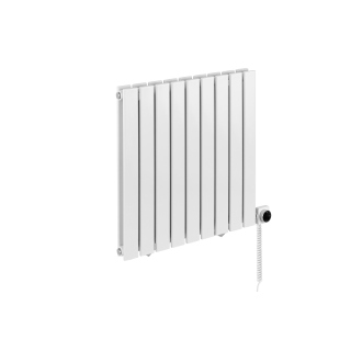 Grzejnik dekoracyjny elektryczny Wanted WD2E 600x612 biały, grzałka z prawej strony