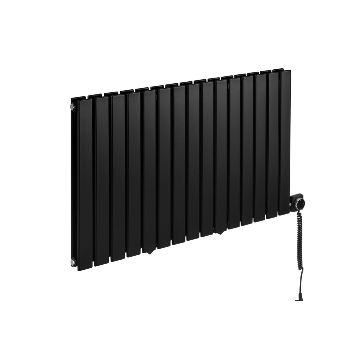 Grzejnik dekoracyjny elektryczny Wanted WD2E 600x1020 czarny, grzałka z prawej strony