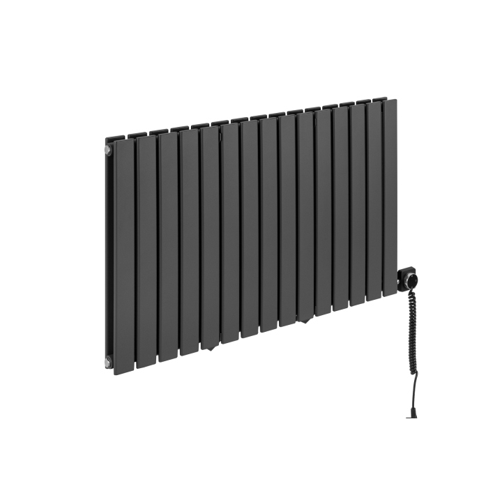 Grzejnik dekoracyjny elektryczny Wanted WD2E 600x1020 grafit, grzałka z prawej strony