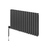Grzejnik dekoracyjny elektryczny Wanted WD2E 600x1020 grafit, grzałka z lewej strony