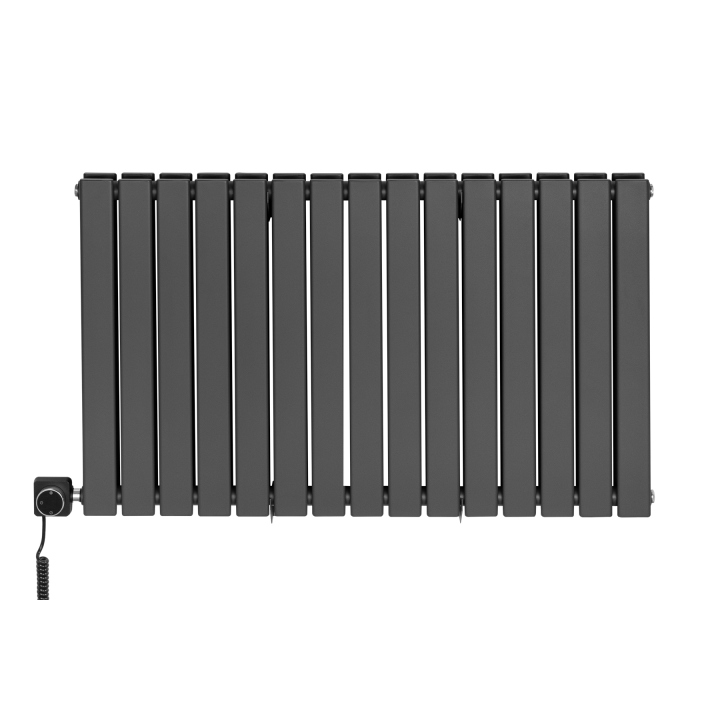 Grzejnik dekoracyjny elektryczny Wanted WD2E 600x1020 grafit, grzałka z lewej strony
