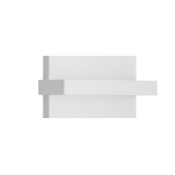 Reling do grzejnika płaskiego Concert 300mm biały mat