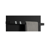 Reling do grzejnika płaskiego Concert 700mm czarny