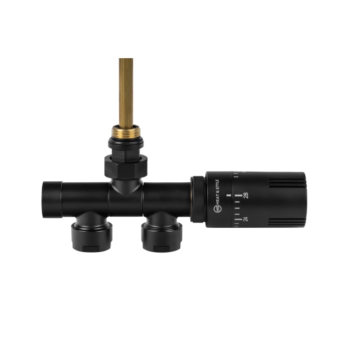 Przyłącze jednootworowe Single Pipe Valve Invest, czarny