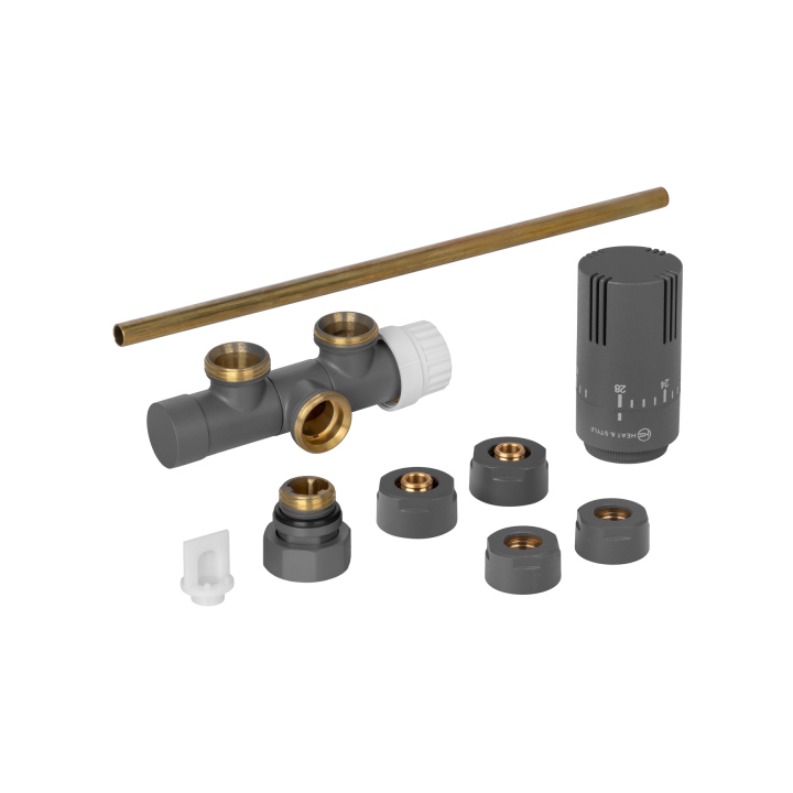 Przyłącze jednootworowe Single Pipe Valve Invest, grafit