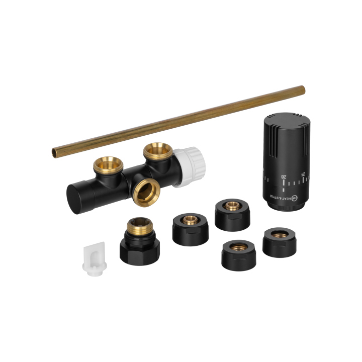 Przyłącze jednootworowe Single Pipe Valve Invest, czarny