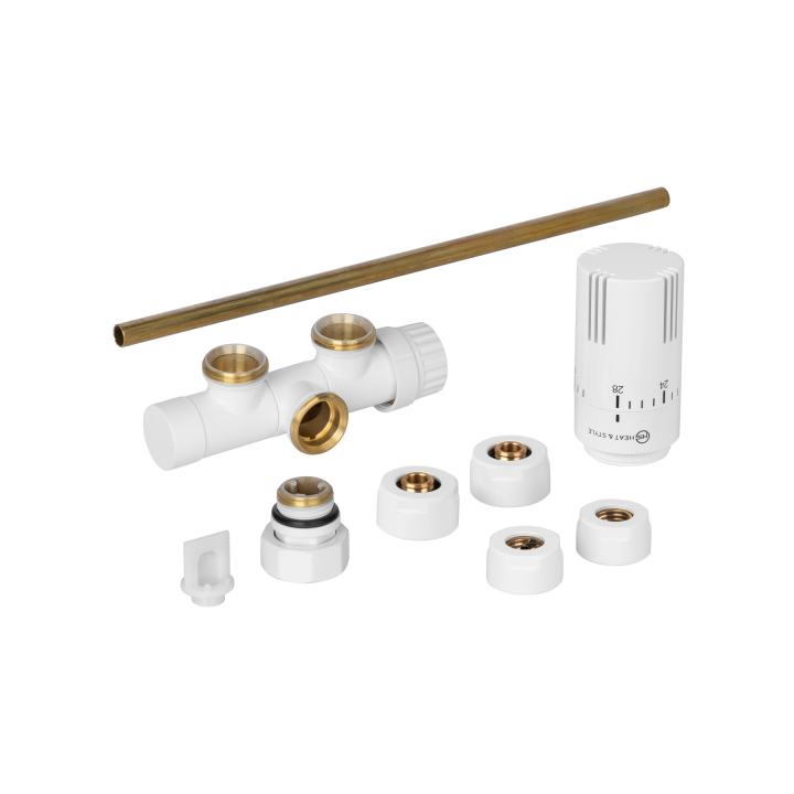 Przyłącze jednootworowe Single Pipe Valve Invest, biały