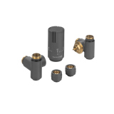 Zestaw termostatyczny Hybrid Valve Invest, grafit prawy