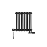 Grzejnik żeberkowy poziomy retro Column Line CL2E-575x470-D50L/P czarny