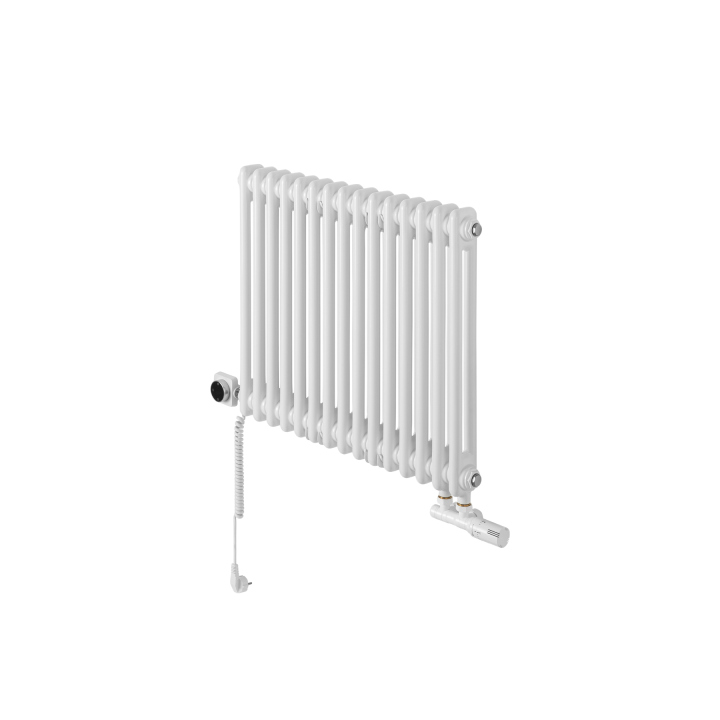 Grzejnik żeberkowy poziomy retro Column Line CL2E-575x695-D50L/P biały