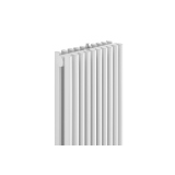 Grzejnik dekoracyjny hybrydowy Edo ED2E 1800x281 biały SQUARE