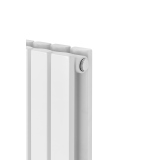 Grzejnik dekoracyjny hybrydowy poziomy Judy 600x826 biały MOA