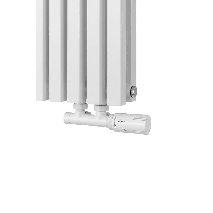 Grzejnik dekoracyjny hybrydowy poziomy Nomad 600x990 biały MOA