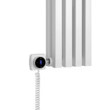 Grzejnik dekoracyjny hybrydowy poziomy Nomad 600x630 biały MOA