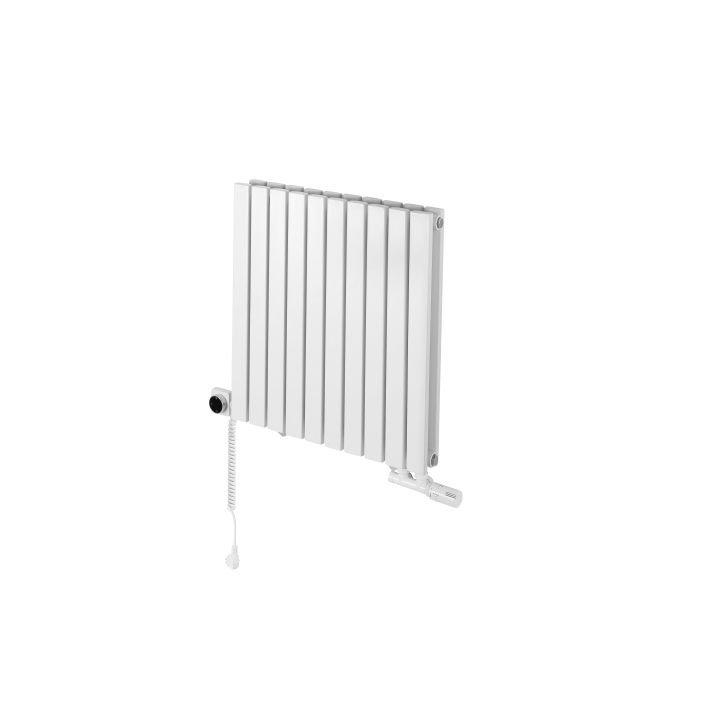 Grzejnik dekoracyjny hybrydowy poziomy Judy 600x590 biały MOA