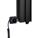 Grzejnik dekoracyjny hybrydowy poziomy Judy 600x826 czarny MOA