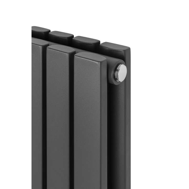 Grzejnik dekoracyjny hybrydowy poziomy Judy 600x826 grafit MOA