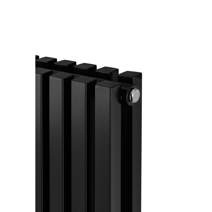 Grzejnik dekoracyjny hybrydowy poziomy Nomad 600x810 czarny MOA