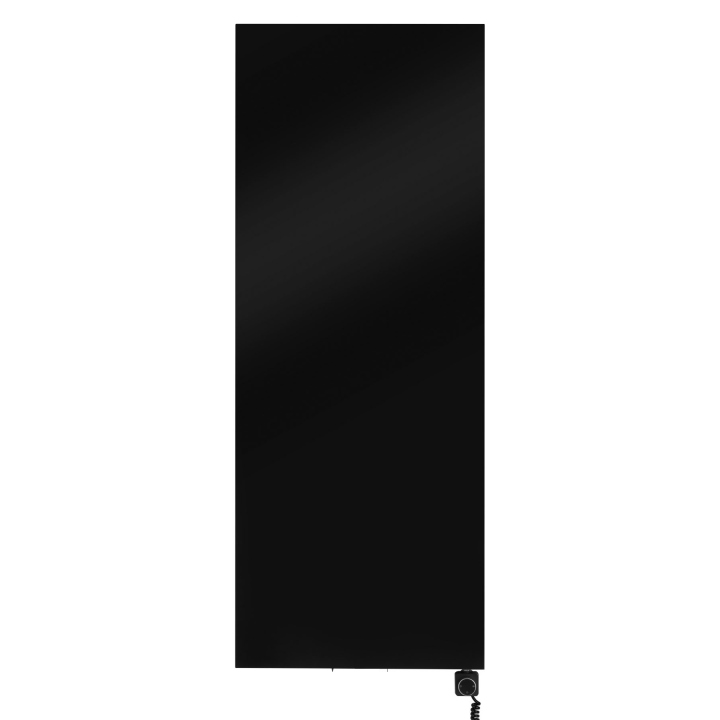 Grzejnik dekoracyjny elektryczny płaski Concert 1800x700 czarny, grzałka z prawej strony