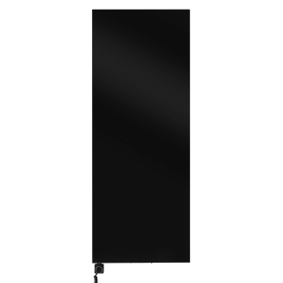 Grzejnik dekoracyjny elektryczny płaski Concert 1800x700 czarny, grzałka z lewej strony