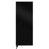 Grzejnik dekoracyjny elektryczny płaski Concert 1800x700 czarny, grzałka z lewej strony