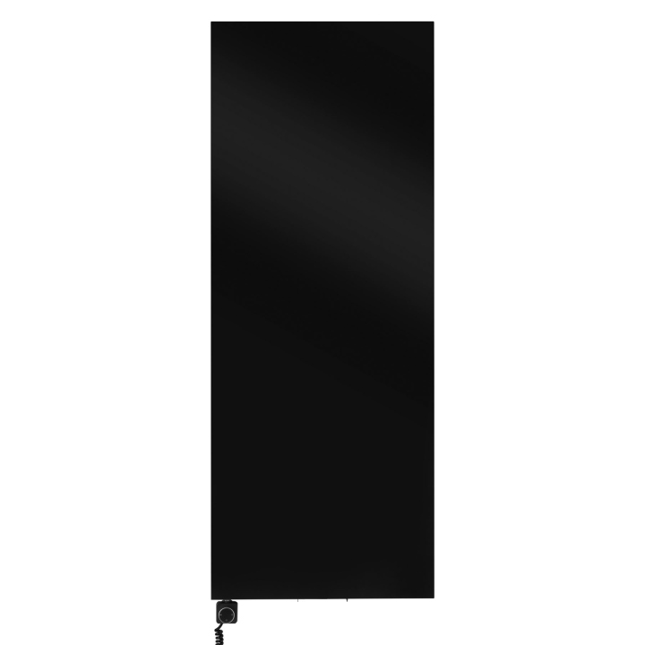 Grzejnik dekoracyjny elektryczny płaski Concert 1800x700 czarny, grzałka z lewej strony