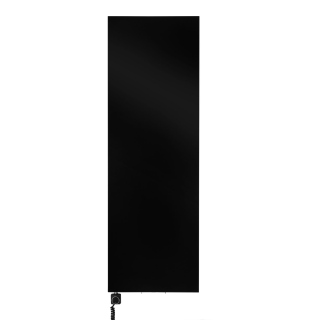 Grzejnik dekoracyjny elektryczny płaski Concert 1800x600 czarny, grzałka z lewej strony