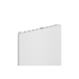 Grzejnik dekoracyjny elektryczny płaski Concert 1600x600 biały mat, grzałka z prawej strony