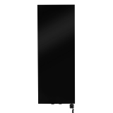 Grzejnik dekoracyjny elektryczny płaski Concert 1600x600 czarny, grzałka z prawej strony