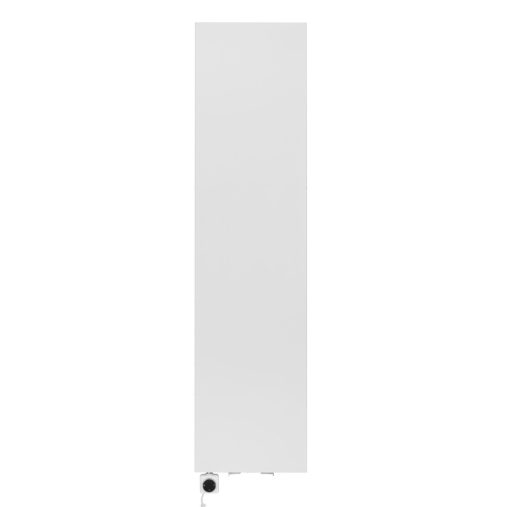 Grzejnik dekoracyjny elektryczny płaski Concert 1600x400 biały mat, grzałka z lewej strony
