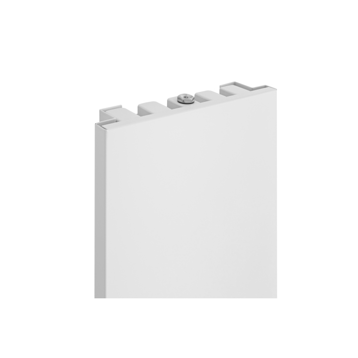 Grzejnik dekoracyjny elektryczny płaski Concert 1600x300 biały mat, grzałka z lewej strony