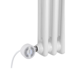 Grzejnik dekoracyjny hybrydowy poziomy CL3E 575x695 biały MOA