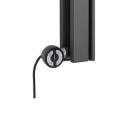 Grzejnik dekoracyjny hybrydowy poziomy Judy 600x826 grafit MOA