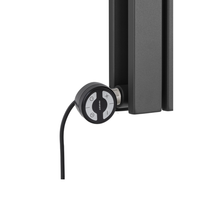 Grzejnik dekoracyjny hybrydowy poziomy Judy 600x826 grafit MOA