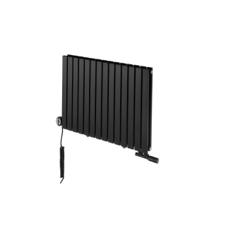 Grzejnik dekoracyjny hybrydowy poziomy Judy 600x826 czarny MOA