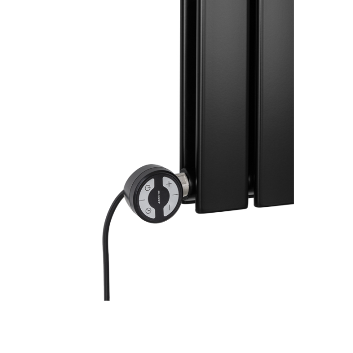 Grzejnik dekoracyjny hybrydowy poziomy Wanted 600x816 czarny MOA