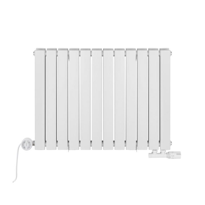 Grzejnik dekoracyjny hybrydowy poziomy Wanted 600x612 biały MOA