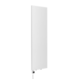 Grzejnik dekoracyjny elektryczny płaski Concert 1600x500 biały mat, grzałka z lewej strony