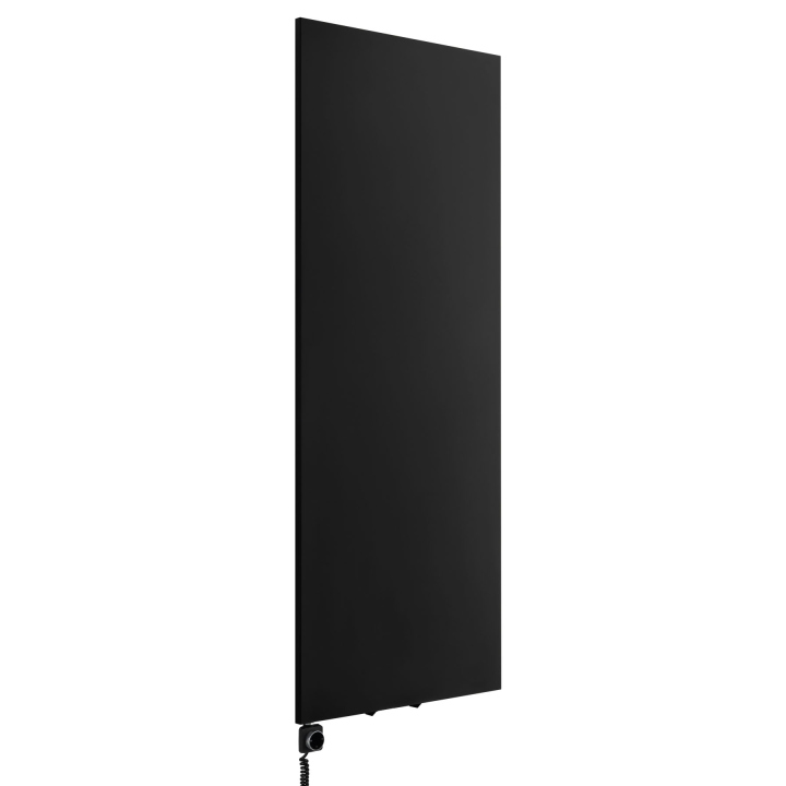 Grzejnik dekoracyjny elektryczny płaski Concert 1800x700 czarny, grzałka z lewej strony
