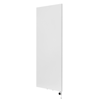 Grzejnik dekoracyjny elektryczny płaski Concert 1800x700 biały mat, grzałka z prawej strony