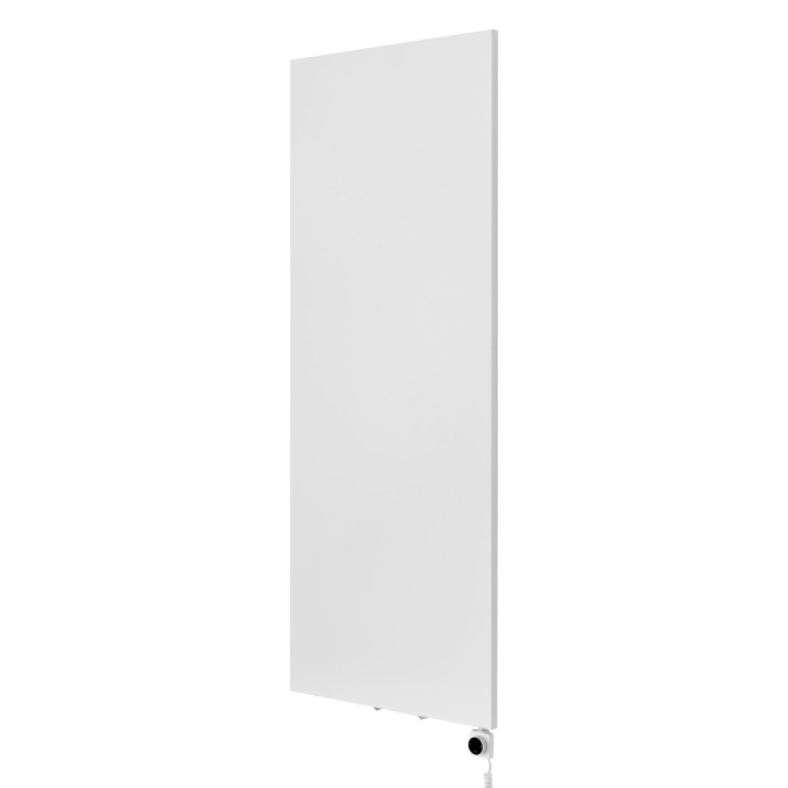 Grzejnik dekoracyjny elektryczny płaski Concert 1800x700 biały mat, grzałka z prawej strony