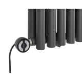 Grzejnik dekoracyjny poziomy Gilda GD2E 600x826 grafit