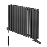 Grzejnik dekoracyjny poziomy Gilda GD2E 600x826 grafit