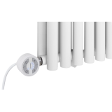 Grzejnik dekoracyjny poziomy Gilda GD2E 600x826 biały